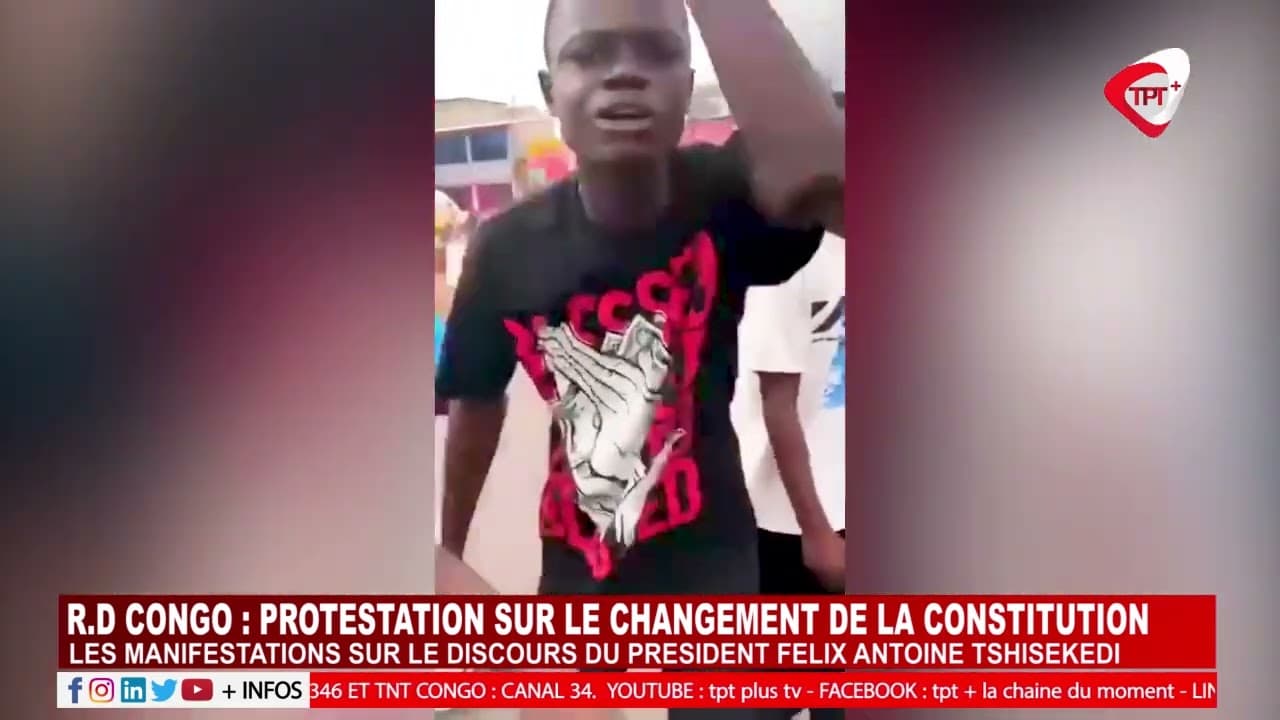 RD CONGO PROTESTATION SUR LE CHANGEMENT DE LA CONSTITUTION