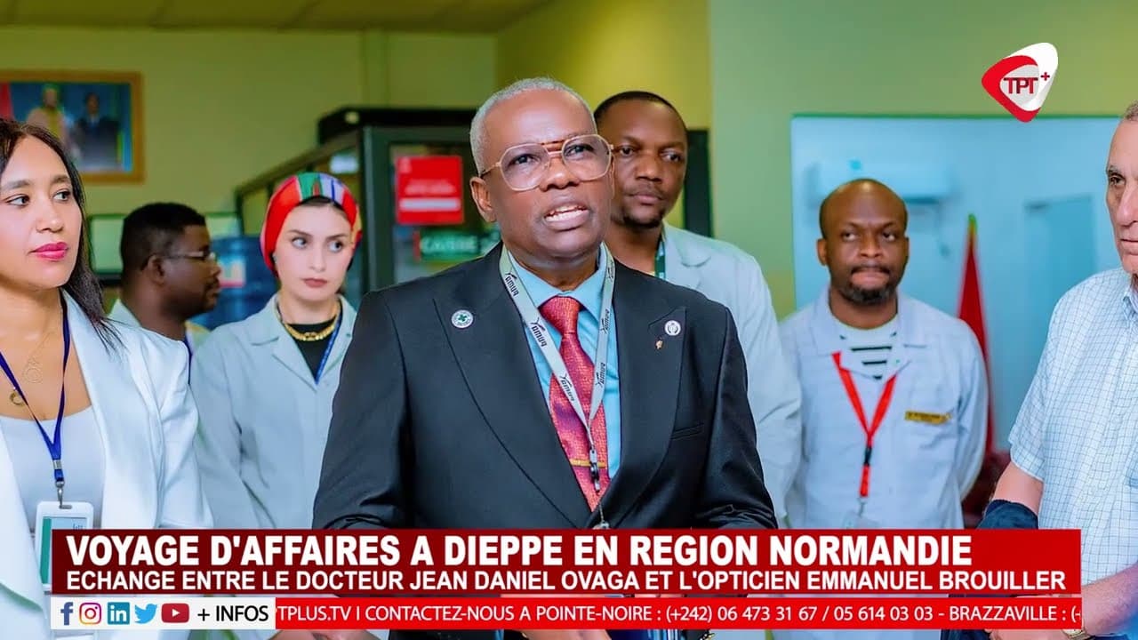 NORMANDIE: ÉCHANGE ENTRE LE DR JEAN DANIEL OVAGA & D.G DE LA SOCIÉTÉ CREA-OPTIQUE EMMANUEL BROUILLER