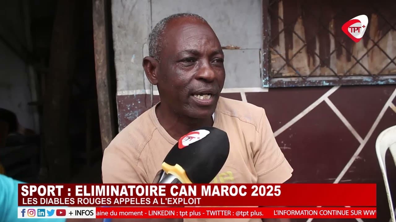 SPORT : ELIMINATOIRE CAN MAROC 2025 CONGO VS AFRIQUE DU SUD MATCH RETOUR