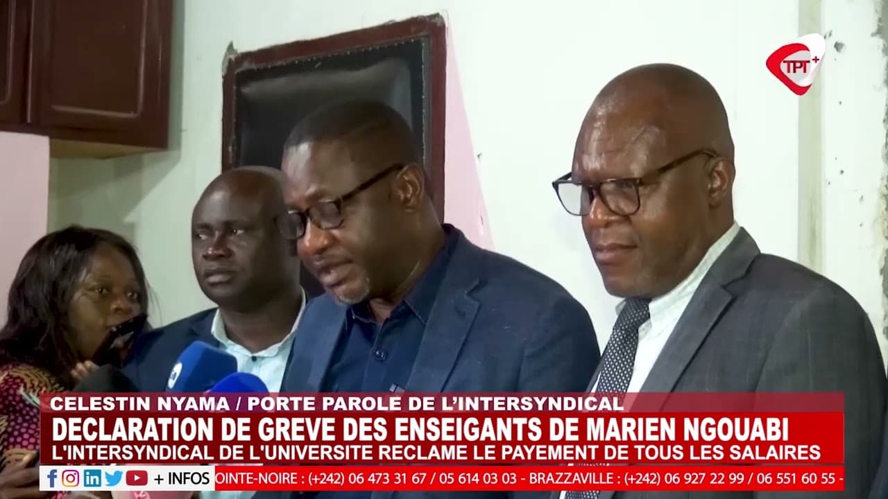 L'INTERSYNDICAL DE L'UNIVERSITE MARIEN NGOUABI RÉCLAME LE PAYEMENT DE TOUS LES SALAIRES