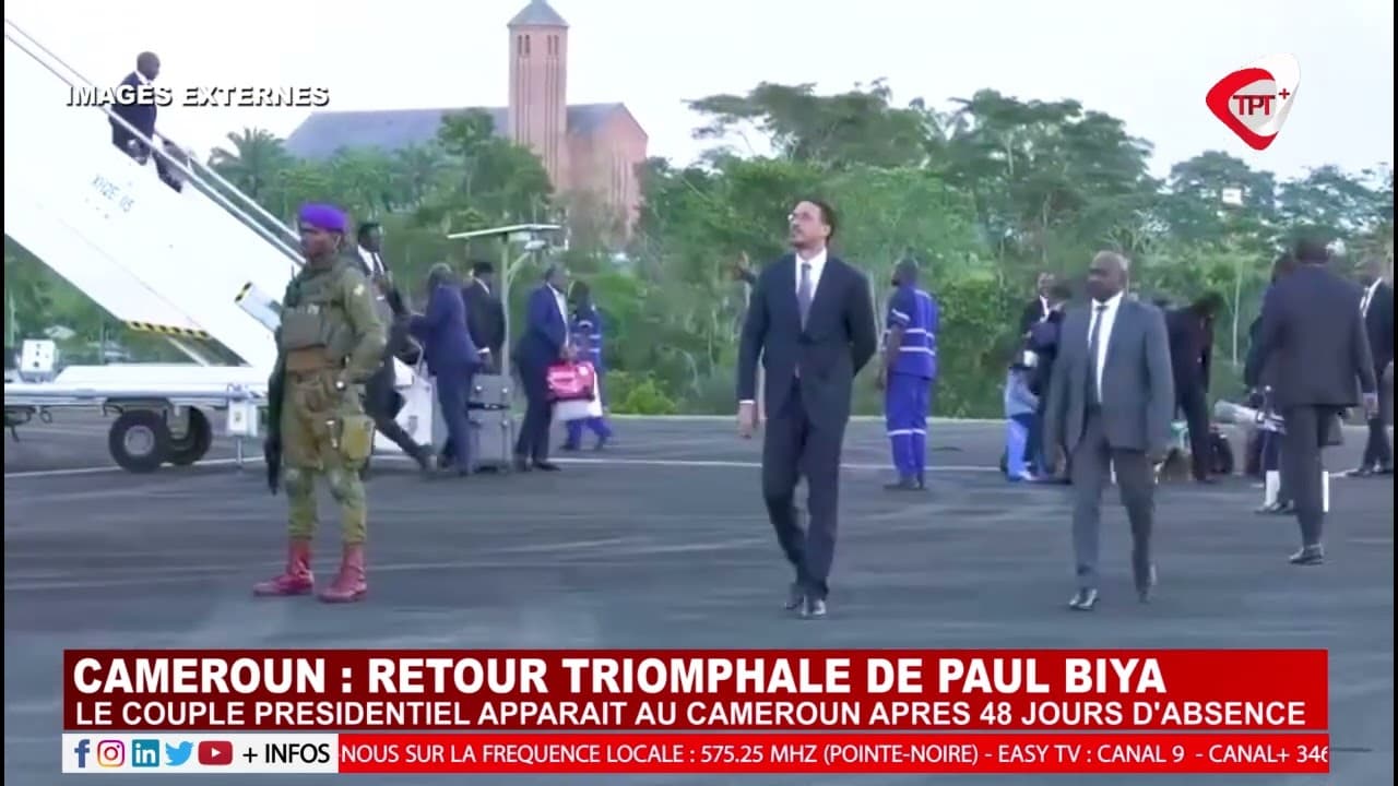 CAMEROUN RETOUR TRIOMPHALE DE PAUL BIYA