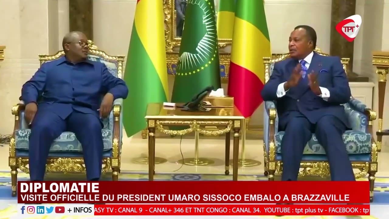 VISITE OFFICIELLE DU PRÉSIDENT UMARO SISSOCO EMBALO A BRAZZAVILLE